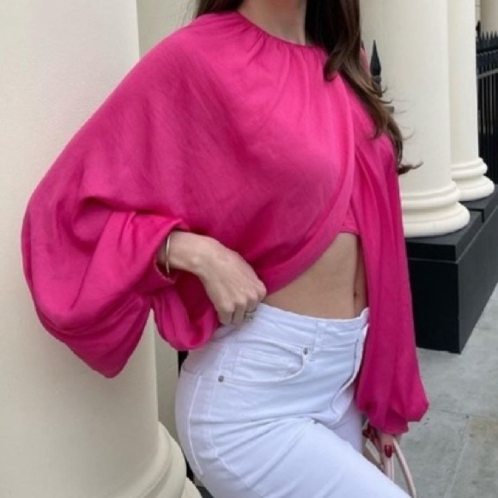 NWT Zara Fuchsia Women's Blouse